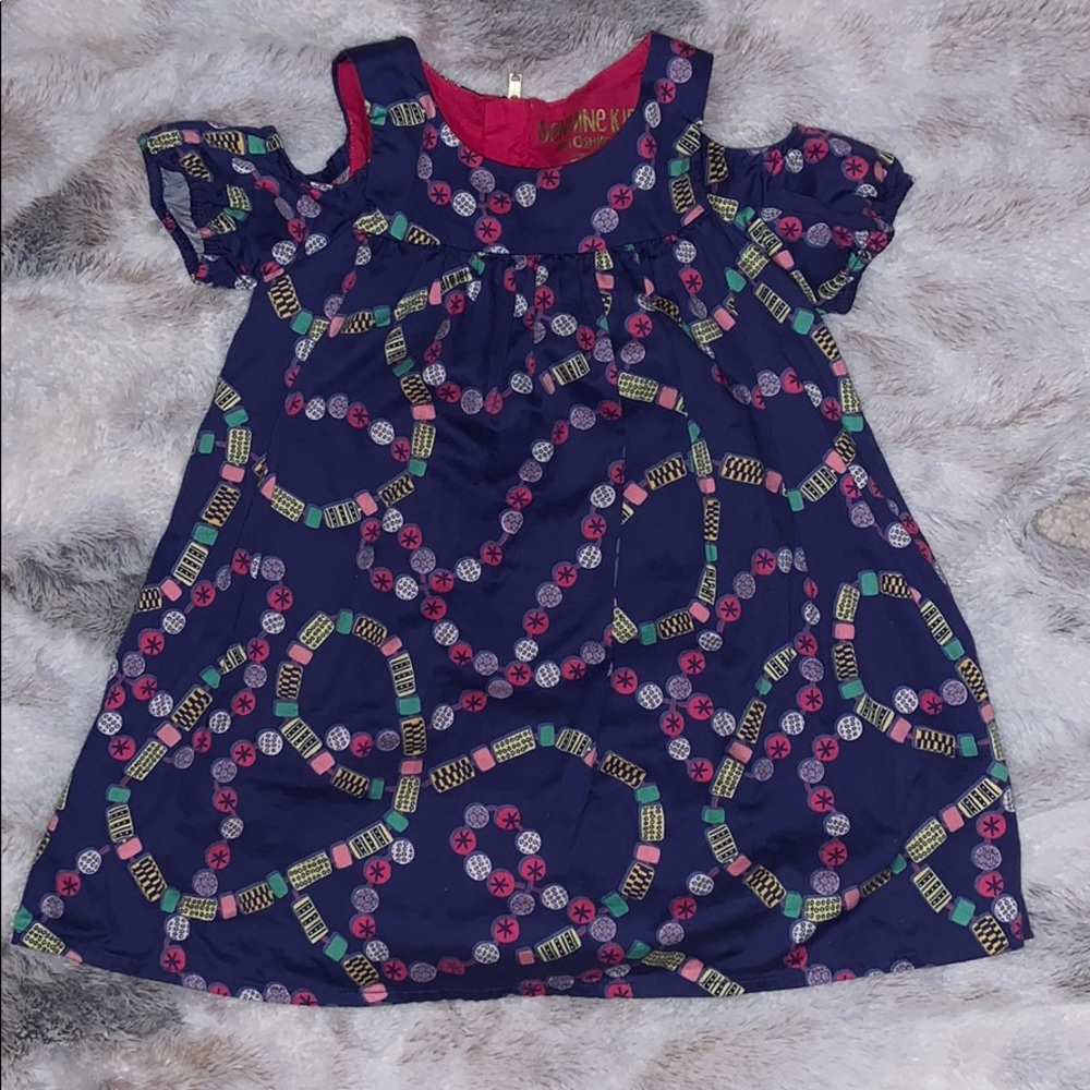 Girls cold shoulder dress